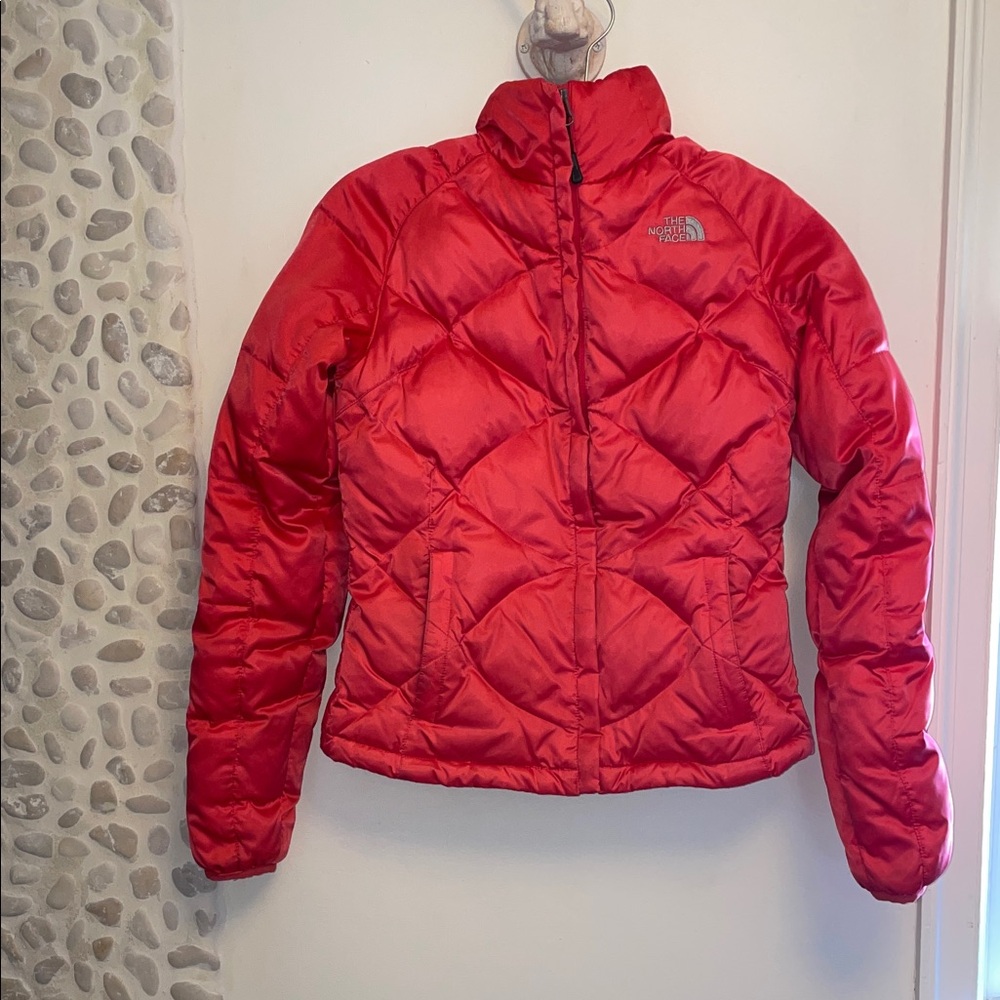 The North Face Women's Vibrant Red Puffer Jacket